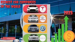 TOP 5 RICHEST CAR COMPANIES  IN THE  WORLD 2023|WHO's DRIVING THE INDUSTRY?