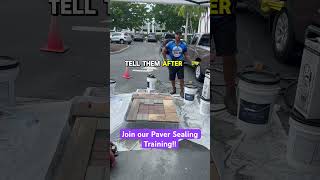 Paver Sealing Training #paversealing #fypシ゚viral #fyp #pressurewashing