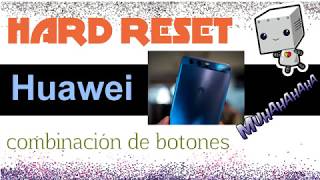 HARD RESET celular HUAWEI P20