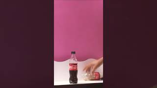 The secret of Messi's trick and the Coca-Cola bottle #cocacola #coke #experiment