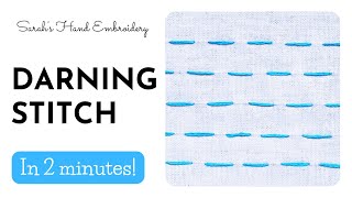 How to do Darning Stitch