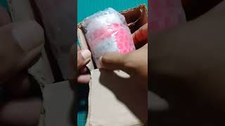 unboxing cat acrylic Tesla,warna fluorescent pink #shorts