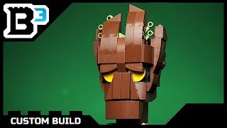 Custom LEGO Guardians of the Galaxy Groot Bust MOC