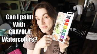 Painting with Crayola WATERCOLORS??