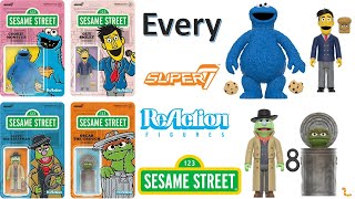 ***see newer video*** Every Super7 ReAction Sesame Street Action Figure 3.75" Comparison List