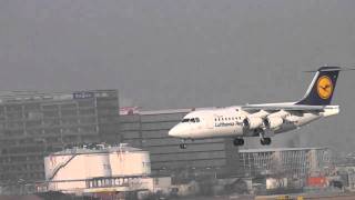 Lufthansa Regional Avro RJ85 (D-AVRB) - Landing Vienna Int. Airport