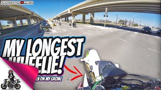 My Longest Wheelie EVER!