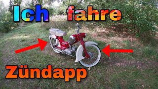 Ich fahre mit der Zündapp