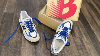 New Balance Made in USA 990v2 White with Blue Cop!!!