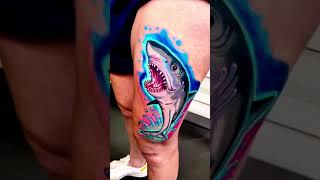 SHARK TATTOO #tattooartist #fyp #tattoo #tatuaje #tattooideas #ink #tattoolover #tattooideas #viral