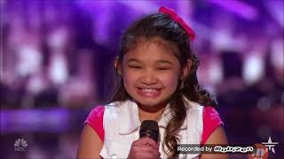 ANGELICA HALE: gets GOLDEN BUZZER AFTER SINGING "Girl On Fire"