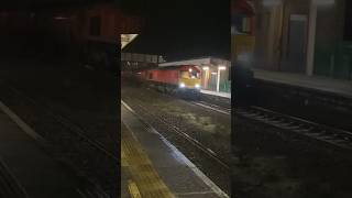 Class 66 rattling passed HAF from Thale Puma to Robeston sdgs #freight #railway #trending #shorts