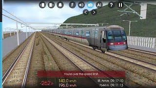 Hmmsim 2 港鐵東涌線 A-Train V610/V810 行走機場快線 : 香港站 至 博覽館站 + 於博覽館站清客 (全程) MTR Airport Express