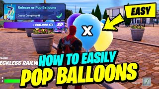 How to EASILY Release or Pop Balloons & ALL Balloons Locations - Fortnite Quest