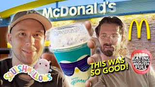 GO GET THE SQUISHMALLOWS MCFLURRY NOW!!!  | Eating With Your Mouth Full