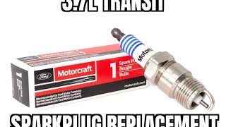 Transit T-250 spark plugs on the 3.7