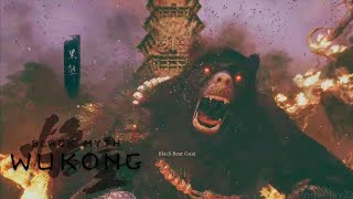 BLACK MYTH: WUKONG PS5 - Black Bear Guai Boss Fight [Chinese Dub] 4K HDR