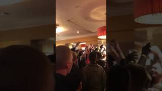 Wrexham fans in pub at chesterfield