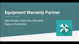 Odoo Apps - Equipment Warranty Partner | Odoo 15