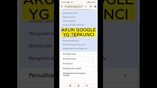 Atasi Akun Google Terkunci #shorts #google