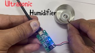 Ultrasonic-Humidfier ⚡️⚡️  पानी से बादल बनाओ 🌧️