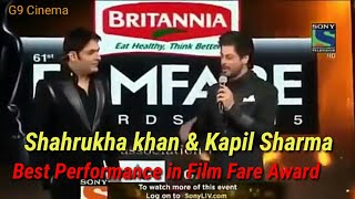 Shahrukh Khan And Kapil Sharma Best Performance in Film Fare Award Show | Madhuri Dixit .