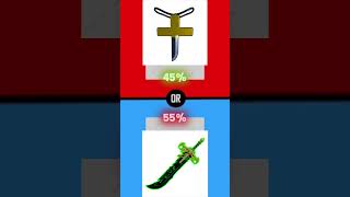 Which Is Better Dark Dagger Or Dark Blade BloxFruits Edition  #bloxfruits  #whichisbetter