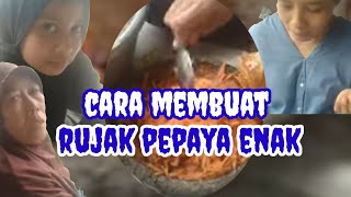 cara membuat rujak pepaya enak