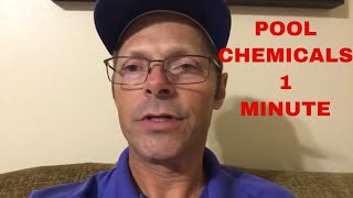 POOL CHEMICALS IN 1 MINUTE! - BEGINNERS