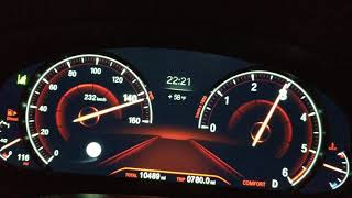 BMW 540d on the Autobahn 160 MPH