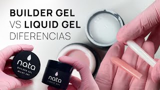 Builder gel vs Liquid gel de uñas 💅 diferencia entre dos productos para extensión de uñas