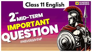 11th English 2nd Mid Term Important Questions #centumhacks #2ndmidterm #11thenglish #midterm