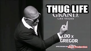 THUG LIFE - Jose Aldo Shows Conor Mcgregor the Finger at UFC 189 Press Tour