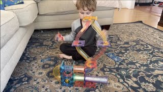 Fun Marble Run Magnetic Tile Toy - Let Sterling Play