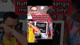 Raffi Nangis Lihat Nama Bayi Mpo Alpa #raffiahmad #mpokalpa