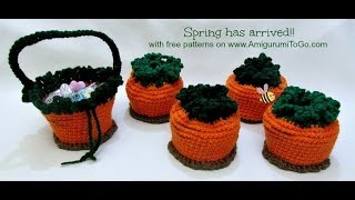 Carrot Top Basket Tutorial Crochet along