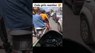 ZX10R Cute girl reaction 😍😍 #zx10r #reaction #superbike #rider #bike #shorts