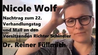 Nicole Wolf : 31.07.24  Nachtrag und Mail an Schindler