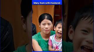 Mary Kom with her husband K Onler Kom | Mary Kom with ❤️ husband K Onler Kom #shorts #youtubeshorts