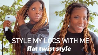 Flat Twist Style | Protective Style on Locs