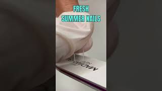 Fresh Summer color nails idea #nails #beautynails #short