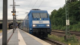 Ausfahrt RDC 101 027-1/071-9 im Sandwich als EN 346 ➡️ Stockholm Central mit Lichtgrüßen und Makro