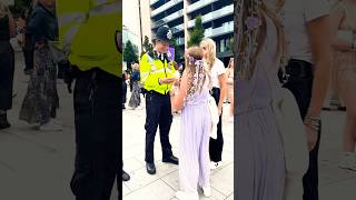 London police at Taylor Swift Eras Tour have the best time with Swifties ❤️ #shorts #taylorswift