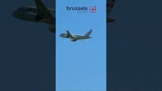 Brussels Airlines takeoff from Hamburg  #shorts  #subscribe #aviation #airbus #shortsvideo