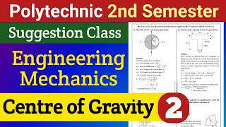 Centre of Gravity (Part-2)| Engineering Mechanics Suggestion | 2nd Semester Polytechnic | NatiTute