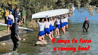 9 ways to turn a rowing boat around