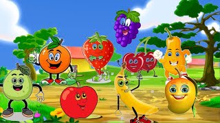 Fruit cartoon for kids । Fruit name in english। Fruit song for kids।