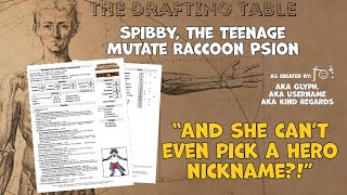 The Drafting Table: Glyph and Spibby, the Teenage Mutate Raccoon Psion