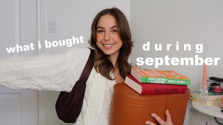 what i bought this month | september 2021