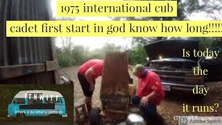 we continue to try to get the international cub cadet running. is today the day?